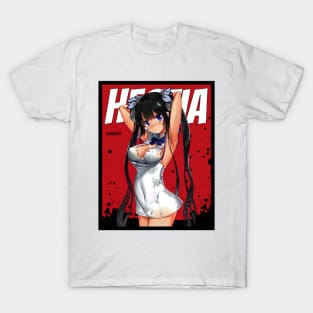 Hestia Danmachi Red Comic T-Shirt